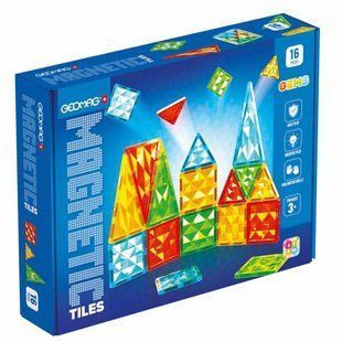 Магнітний конструктор Geomag Magnetic Tiles Gems 16 4100 фото